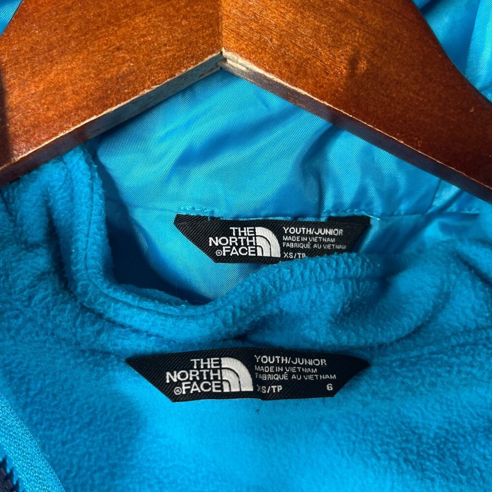 The North Face Jacket Youth XS Size 6 Navy Blue Hooded Warm Full Zip - Picture 7 of 16